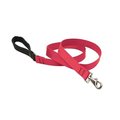 Lupine Pet Lupine 22559 1 in. Red 6 ft. Padded Handle Dog Leash 22559